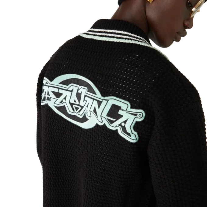 Broderte langermet skjorte i bomullshak