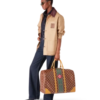 Brown Monogram Weekender