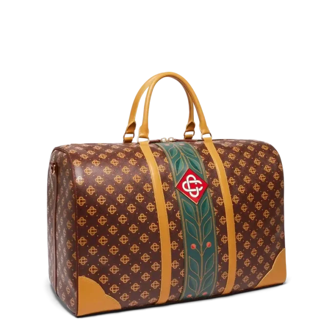 Brown Monogram Weekender