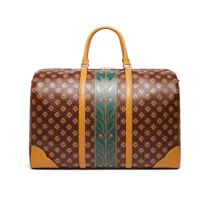 Brown Monogram Weekender