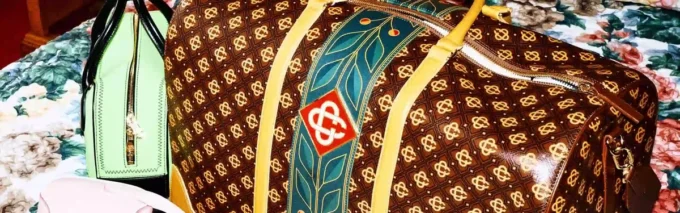 Brown Monogram Weekender