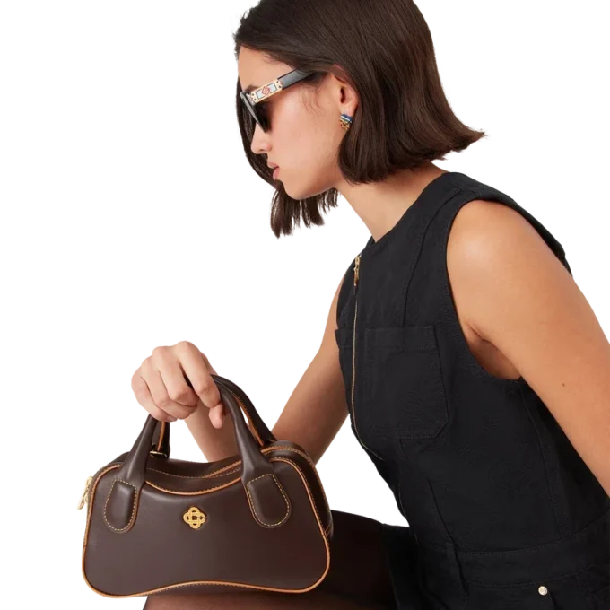 Brun Micro Bowling-veske