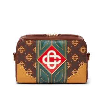 Brun Monogram-veske med kryssrem