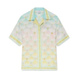 Candy Icons kortærmet skjorte i silketwill