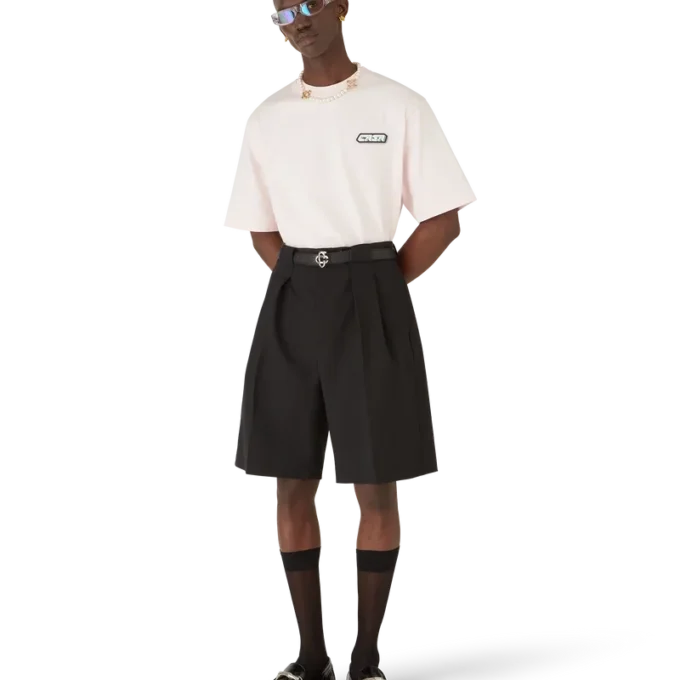 Casa Racing Oversized Shorts-T-skjorte med korte ermer