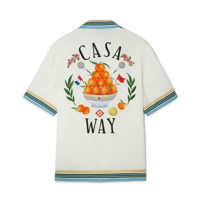 Casa Way kortærmet silkeskjorte