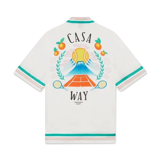 Casa Way kortærmet silkeskjorte