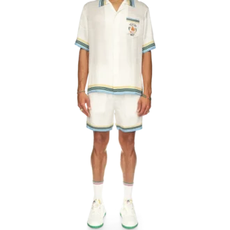 Casa Way kortærmet silkeskjorte