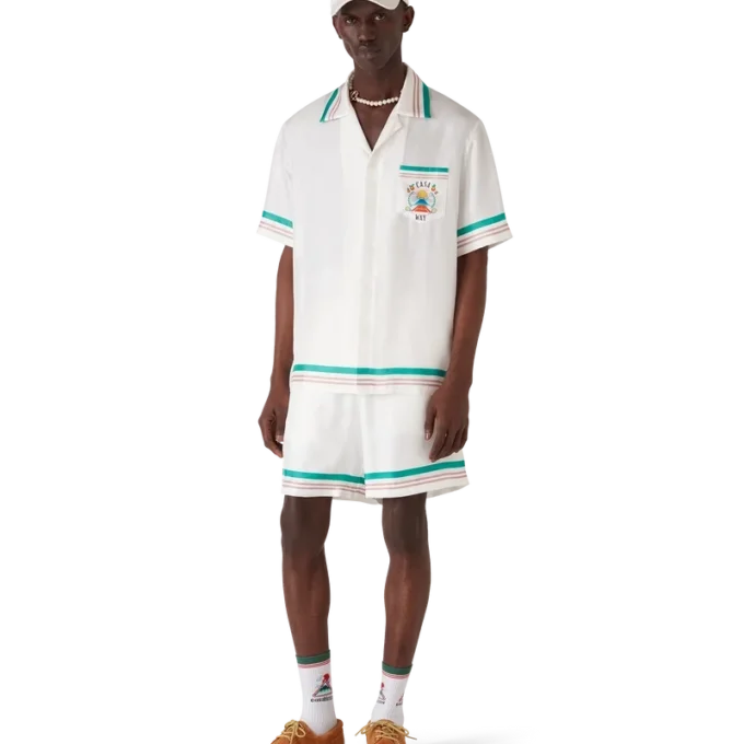 Casa Way kortærmet silkeskjorte