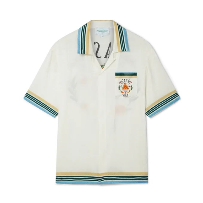 Casa Way kortærmet silkeskjorte