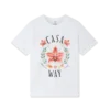 Casa Way Orchid Logo T-skjorte med korte ermer