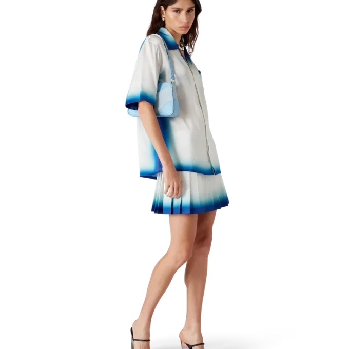 Casa Way Skate plissert silkeskjørt Casa Way Skate plissert silkeskjørt