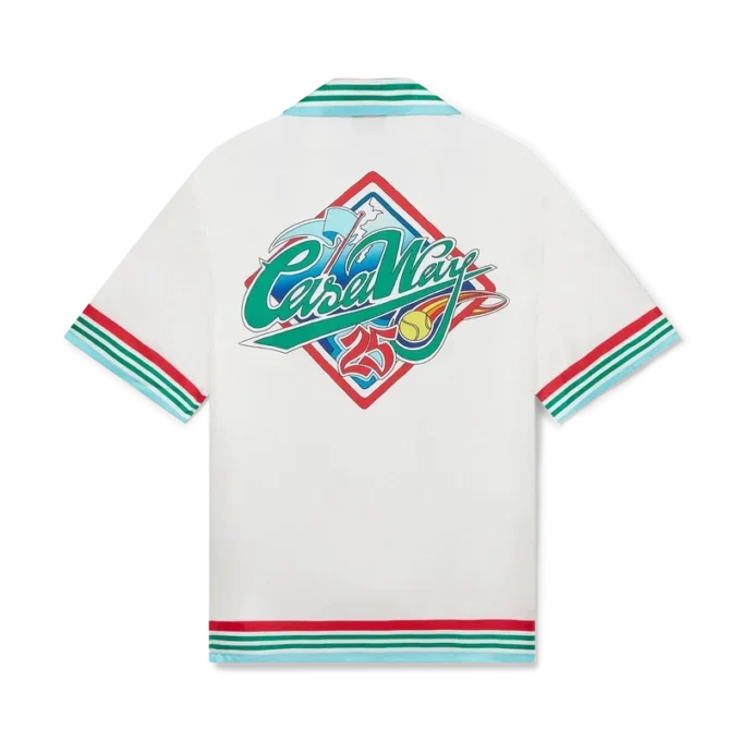 Casa Way World Series kortærmet silkeskjorte