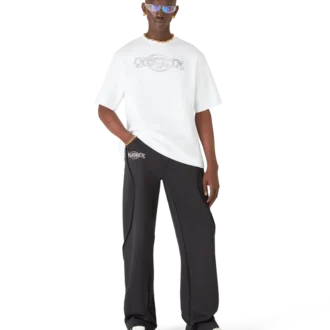 Casablanca Chrome Oversized T-skjorte med korte ermer