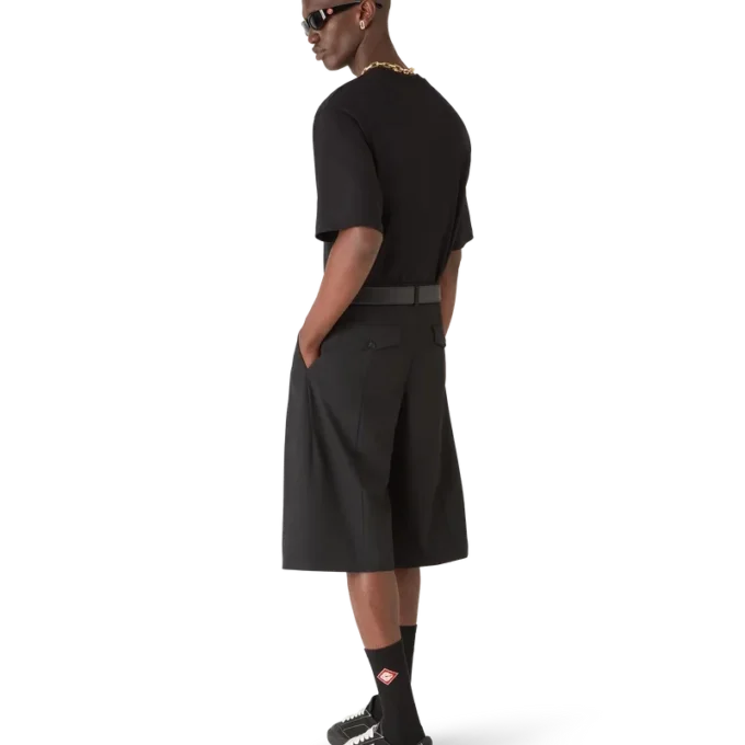 Casablanca Chrome Oversized T-skjorte med korte ermer