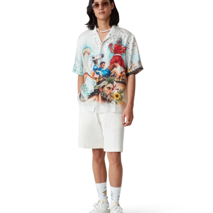 Celebration Du Sport kortærmet silkeskjorte Celebration Du Sport kortærmet silkeskjorte