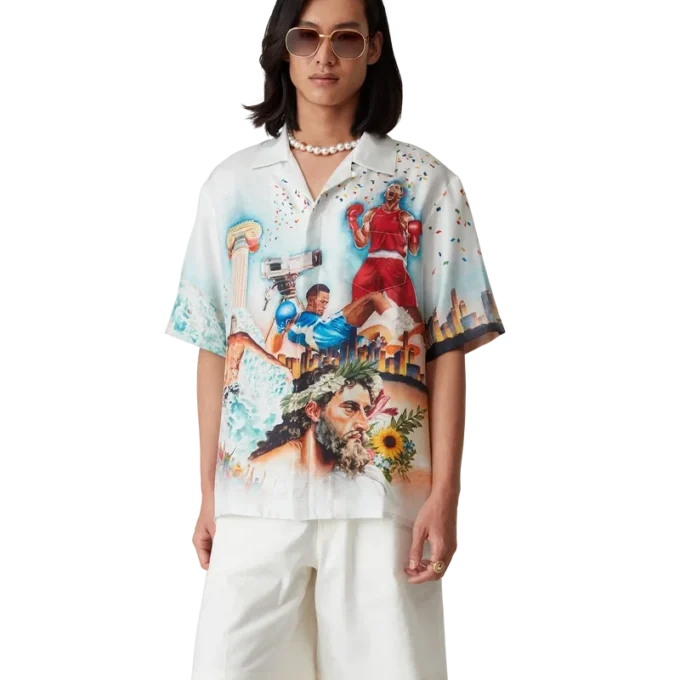 Celebration Du Sport kortærmet silkeskjorte Celebration Du Sport kortærmet silkeskjorte