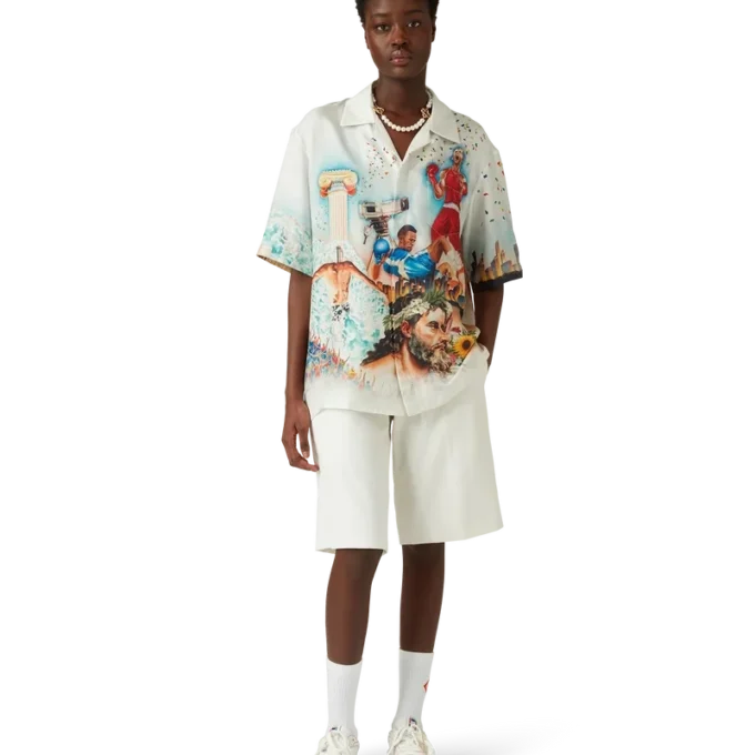 Celebration Du Sport kortærmet silkeskjorte Celebration Du Sport kortærmet silkeskjorte