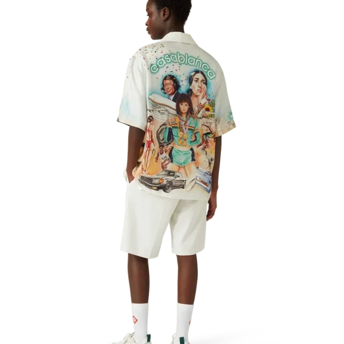 Celebration Du Sport kortærmet silkeskjorte Celebration Du Sport kortærmet silkeskjorte