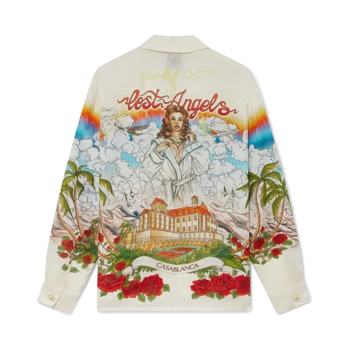 Chateau langermet lin-skjorte