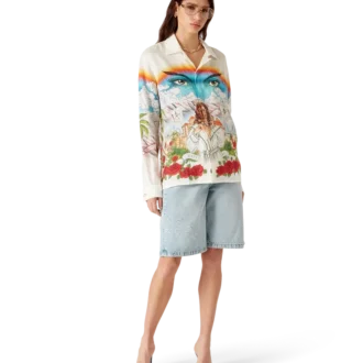 Chateau langermet lin-skjorte