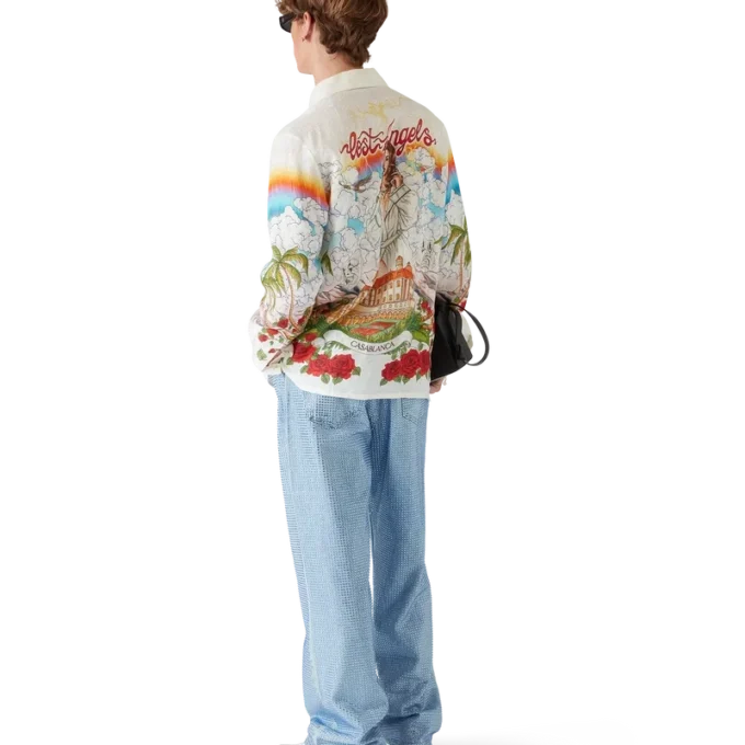 Chateau langermet lin-skjorte