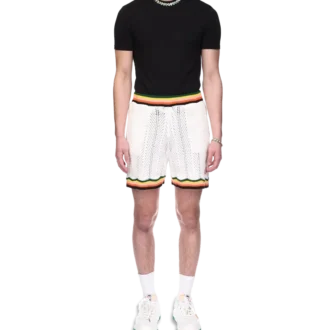 Chevron-shorts i blonder