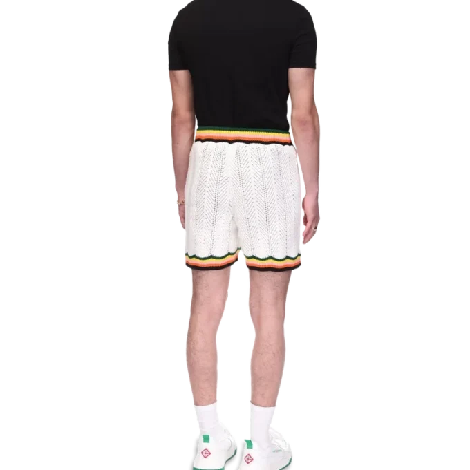 Chevron-shorts i blonder