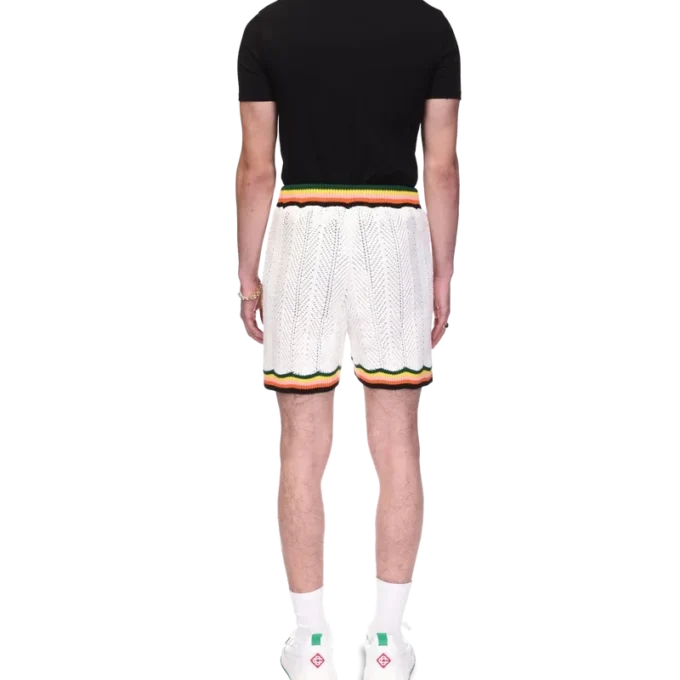 Chevron-shorts i blonder