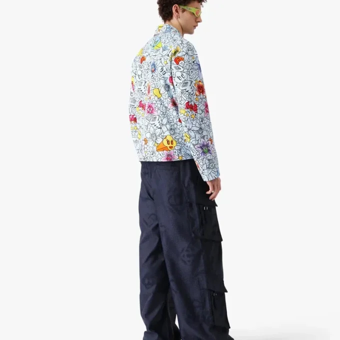 Collage D’icones Graphiques Repeat Zip-Up Jacket