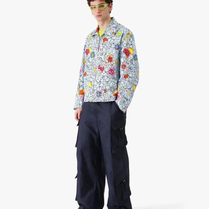 Collage D’icones Graphiques Repeat Zip-Up Jacket