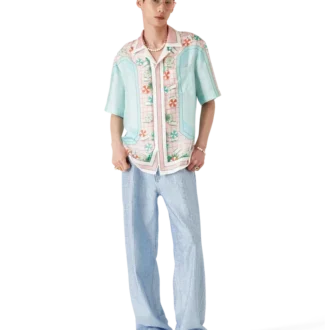 Copacabana kortærmet silkeskjorte