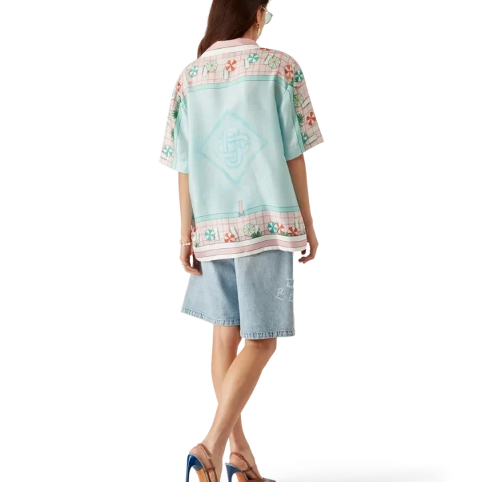 Copacabana kortærmet silkeskjorte