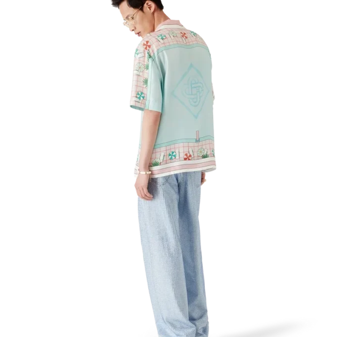 Copacabana kortærmet silkeskjorte