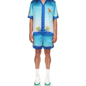 Coquillage Colora silke-skjorte