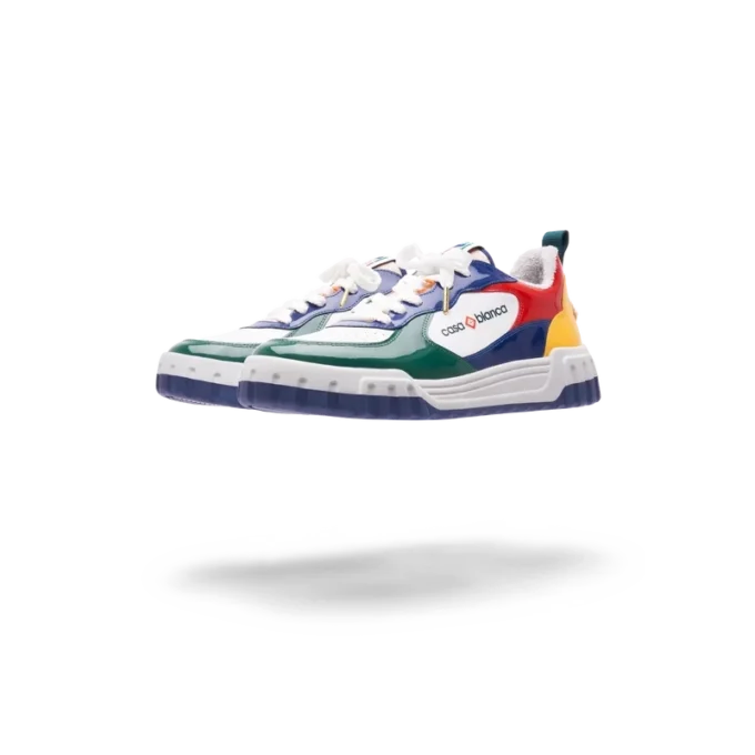 Court flerfargede sneakers for kvinner