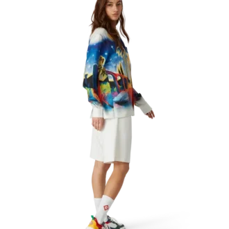 Court flerfargede sneakers for kvinner