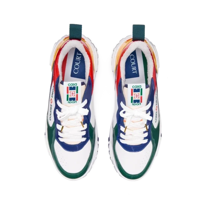 Court flerfargede sneakers for kvinner