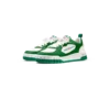 Court grønn og hvit sneaker for kvinner