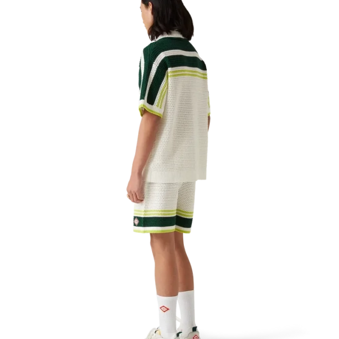 Court hvite og flerfargede sneakers for menn