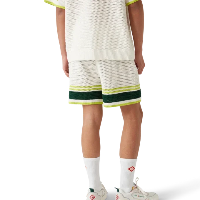 Court hvite og flerfargede sneakers for menn