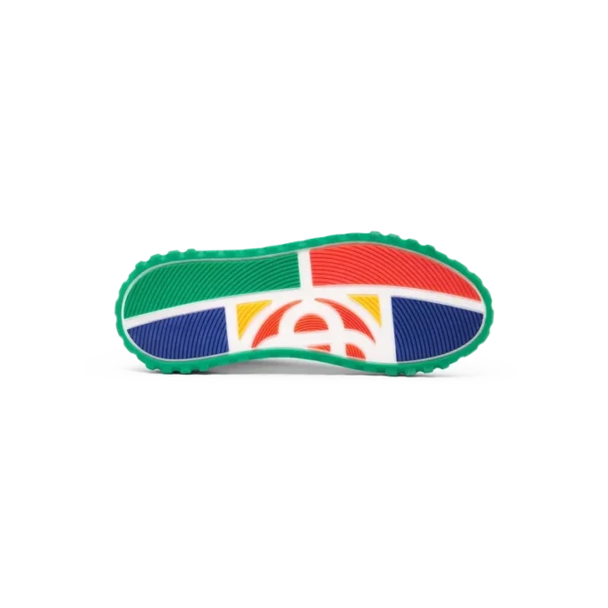 Court-sneakers for kvinner i oransje og hvitt