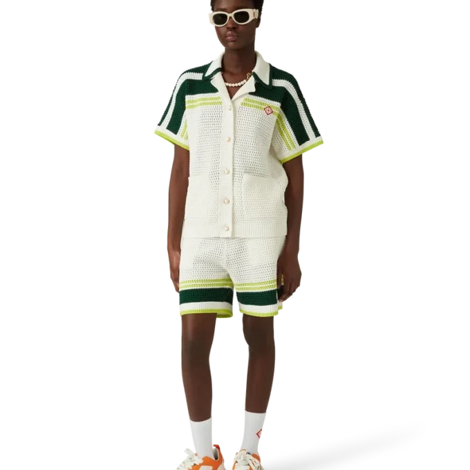 Court-sneakers for menn i oransje og hvitt