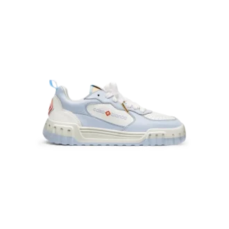 Court hvit og pulverblå sneaker for menn