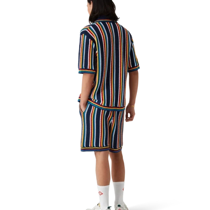 Crochet Stripe Shorts Crochet Stripe Shorts