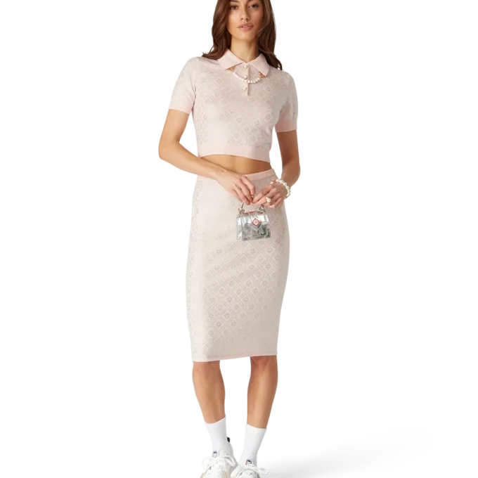 Crystal Monogram strikket skjørt