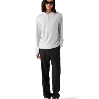 Crystal Monogram strikket pique-skjorte