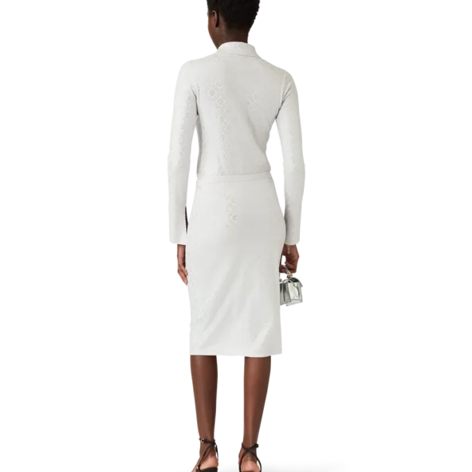 Crystal Monogram strikket skjørt