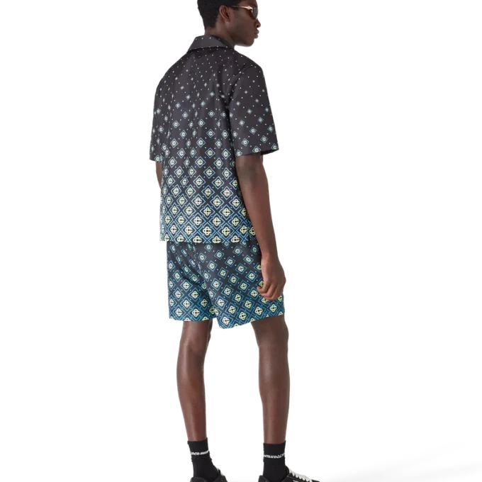 Degrade Black Monogram-Shorts