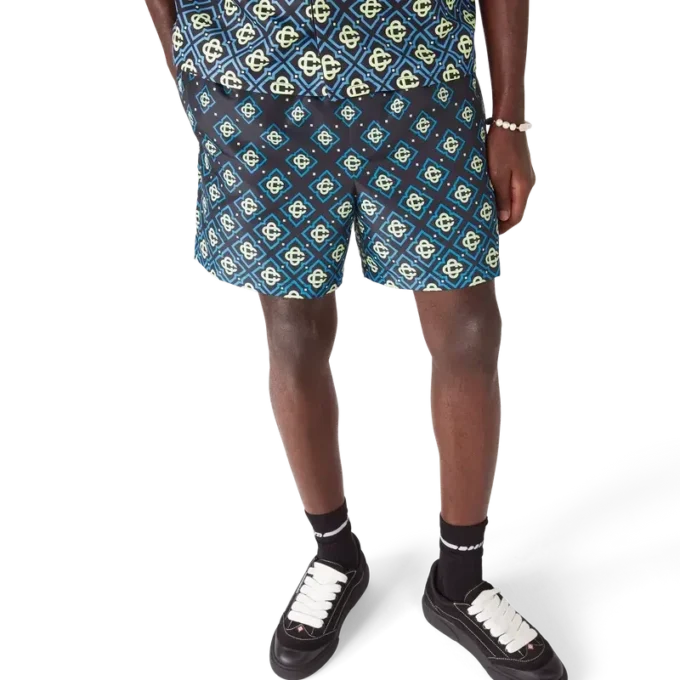 Degrade Black Monogram-Shorts